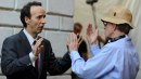 To Rome With Love: Roberto Benigni sul set con Woody Allen