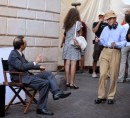 To Rome With Love: Roberto Benigni sul set con Woody Allen