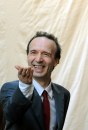 Roberto Benigni sul set di To Rome With Love