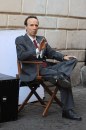 Roberto Benigni sul set di To Rome With Love