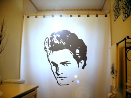 robert pattinson doccia tenda