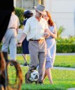 Ryan Gosling ed Emma Stone fotografati sul set di The Gangsters Squad