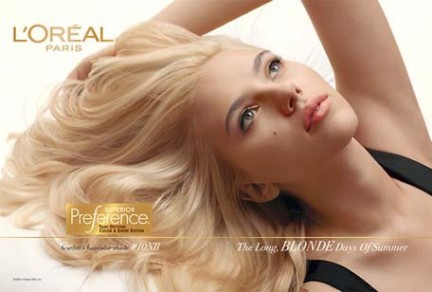 Scarlett Johansson per L'Oreal 2008