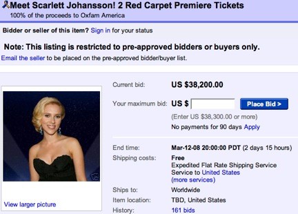 scarlett johansson ebay