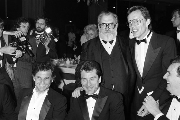 Joe Pesci, Robert de Niro, Sergio Leone, James Wood, Danny Aiello, Once upon a time in America', 20 mag 1984