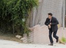 Seven Psychopaths: Colin Farrell, Woody Harrelson e Christopher Walken fotografati sul set