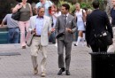 Shia LaBeouf e Michael Douglas sul seti di Wall Street 2: Money Never Sleeps