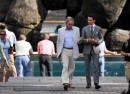 Shia LaBeouf e Michael Douglas sul seti di Wall Street 2: Money Never Sleeps