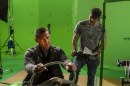 Josh Brolin e Robert Rodriguez nel backstage di Sin City: A Dame to Kill For