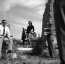 Sophia Loren e Marcello Mastroianni, location La Fortuna di Essere Donna a Ostia Antica, 01 gen 1955