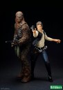 Star Wars: le nuove statue Kotobukiya di Han Solo e Chewbacca