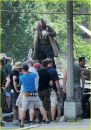 The Dark Knight Rises: foto di Bane dal set di Pittsburgh