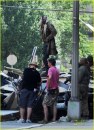 The Dark Knight Rises: foto di Bane dal set di Pittsburgh