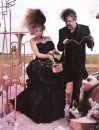 Tim Burton ed Helena Bonham-Carter su Uk Vogue dicembre 2008