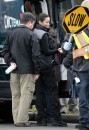 Tom Cruise, Simon Pegg, Paula Patton e Michael Nyqvist sul set di Mission Impossible 4: Ghost Protocol