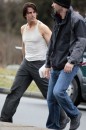 Tom Cruise, Simon Pegg, Paula Patton e Michael Nyqvist sul set di Mission Impossible 4: Ghost Protocol