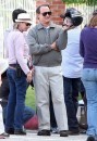 Tom Hanks sul set di Larry Crowne