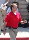 Tom Hanks sul set di Larry Crowne