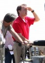 Tom Hanks sul set di Larry Crowne