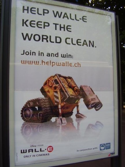 wall-e poster svizzero