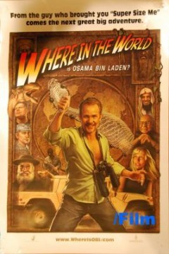 where in the world osama bin laden? spoof poster