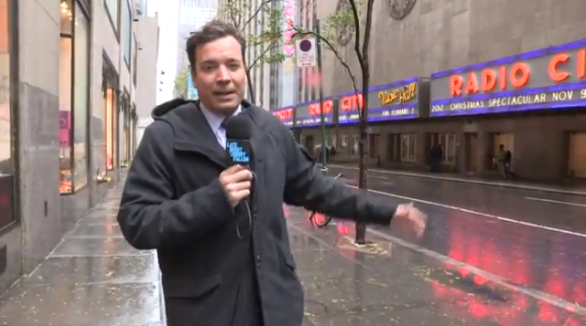 Jimmy Fallon e l'uragano Sandy