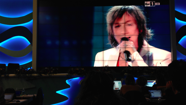 Gianna Nannini a Sanremo 2015, vista dal roof