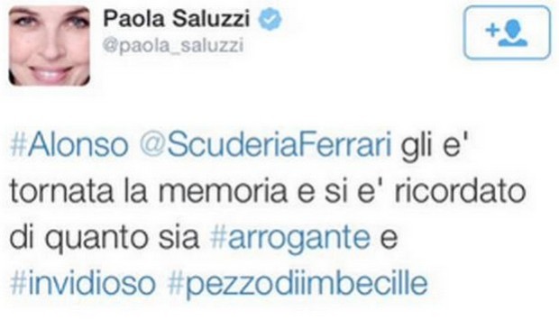 paola saluzzi sospesa