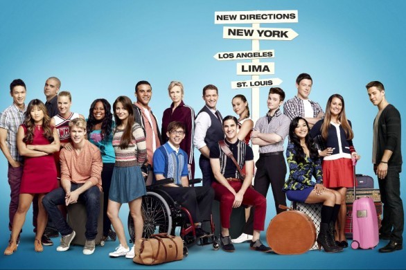 Il cast di Glee 4 (senza Dianne Agron)