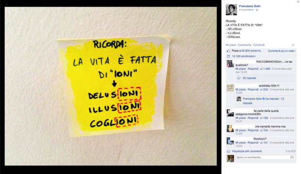 francesco sole post-it