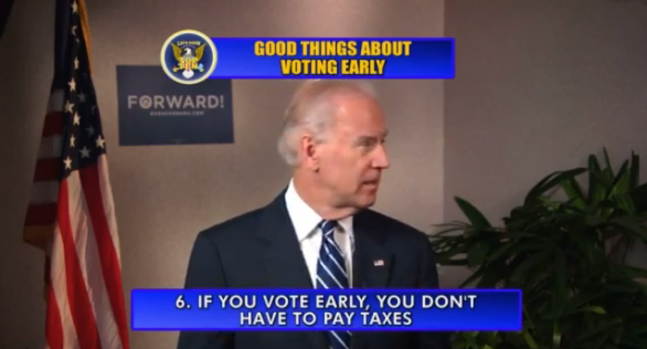 Joe Biden al David Letterman Show