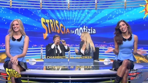 striscia la notizia chiambretti hunziker 2014-15 3