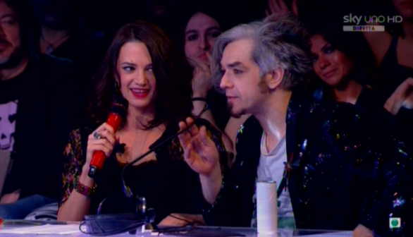 Asia Argento e Morgan a X Factor 5