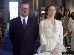 Giancarlo Giannini e Francesca Cavallin ne Il Generale Dalla Chiesa