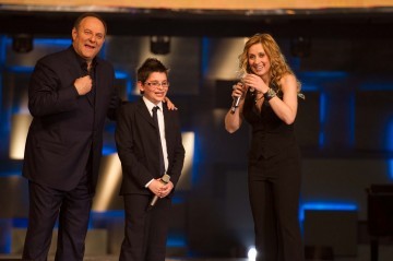 Gerry Scotti, Cristian Imparato e Lara Fabian