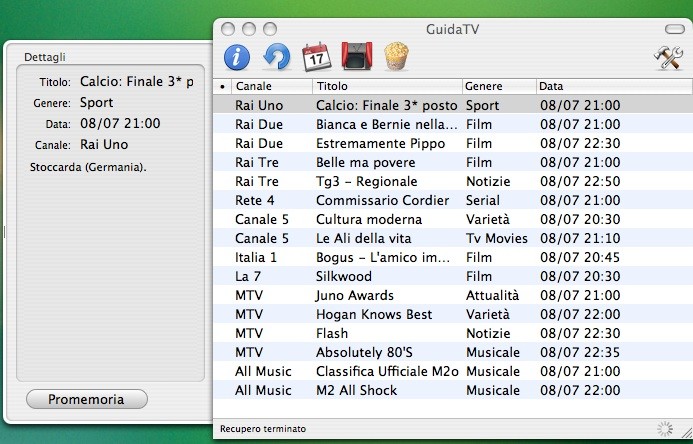 Guida Tv per Mac