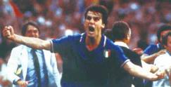 Marco Tardelli nella finale Italia-Germania, Spagna 1982