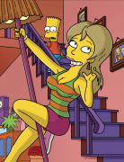 Marge e Homer fanno un gioco di coppia
