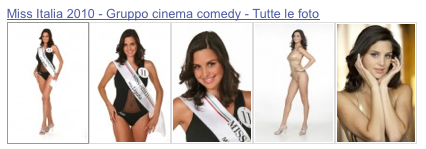 Miss Italia 2010 - Gruppo Cinema Comedy - Tutte le foto delle Miss