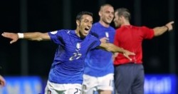 Fabio Quagliarella, autore di una doppietta in Lituania-Italia 0-2