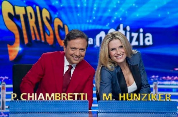 michelle hunziker piero chiambretti striscia la notizia