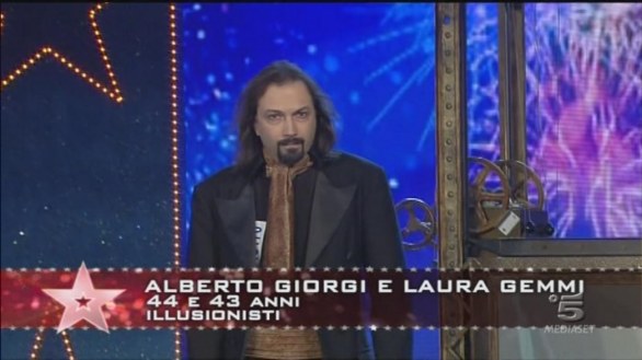 Alberto Giorgi e Laura Gemmi, illusionisti a Italia s Got Talent 2013