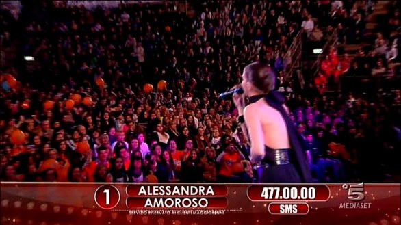 Alessandra Amoroso alla Finale di Amici 2012 Big