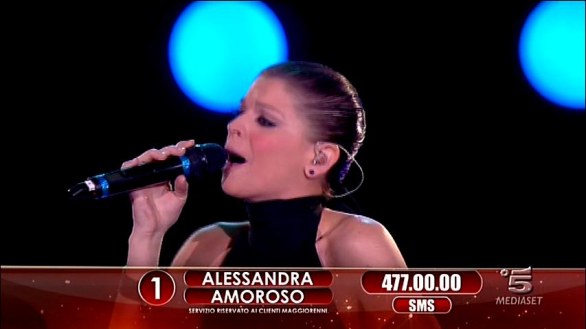 Alessandra Amoroso alla Finale di Amici 2012 Big