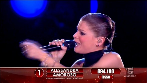 Alessandra Amoroso alla Finale di Amici 2012 Big