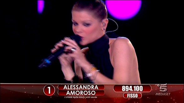 Alessandra Amoroso alla Finale di Amici 2012 Big