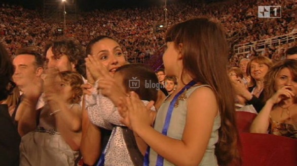 Arena di Verona 2010 - Lo spettacolo sta per iniziare. Foto della serata con Antonella Clerici