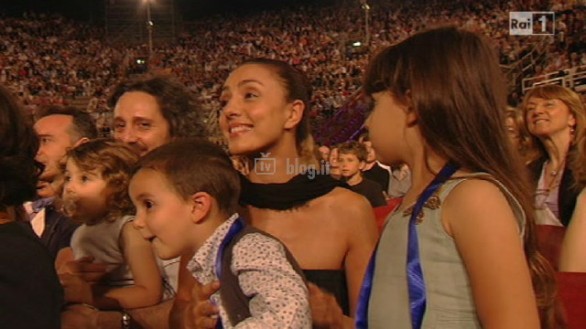 Arena di Verona 2010 - Lo spettacolo sta per iniziare. Foto della serata con Antonella Clerici