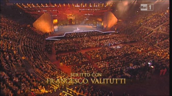 Arena di Verona 2013, Rai 1 - 10 giugno 2013