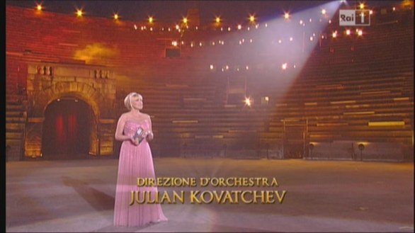 Arena di Verona 2013, Rai 1 - 10 giugno 2013